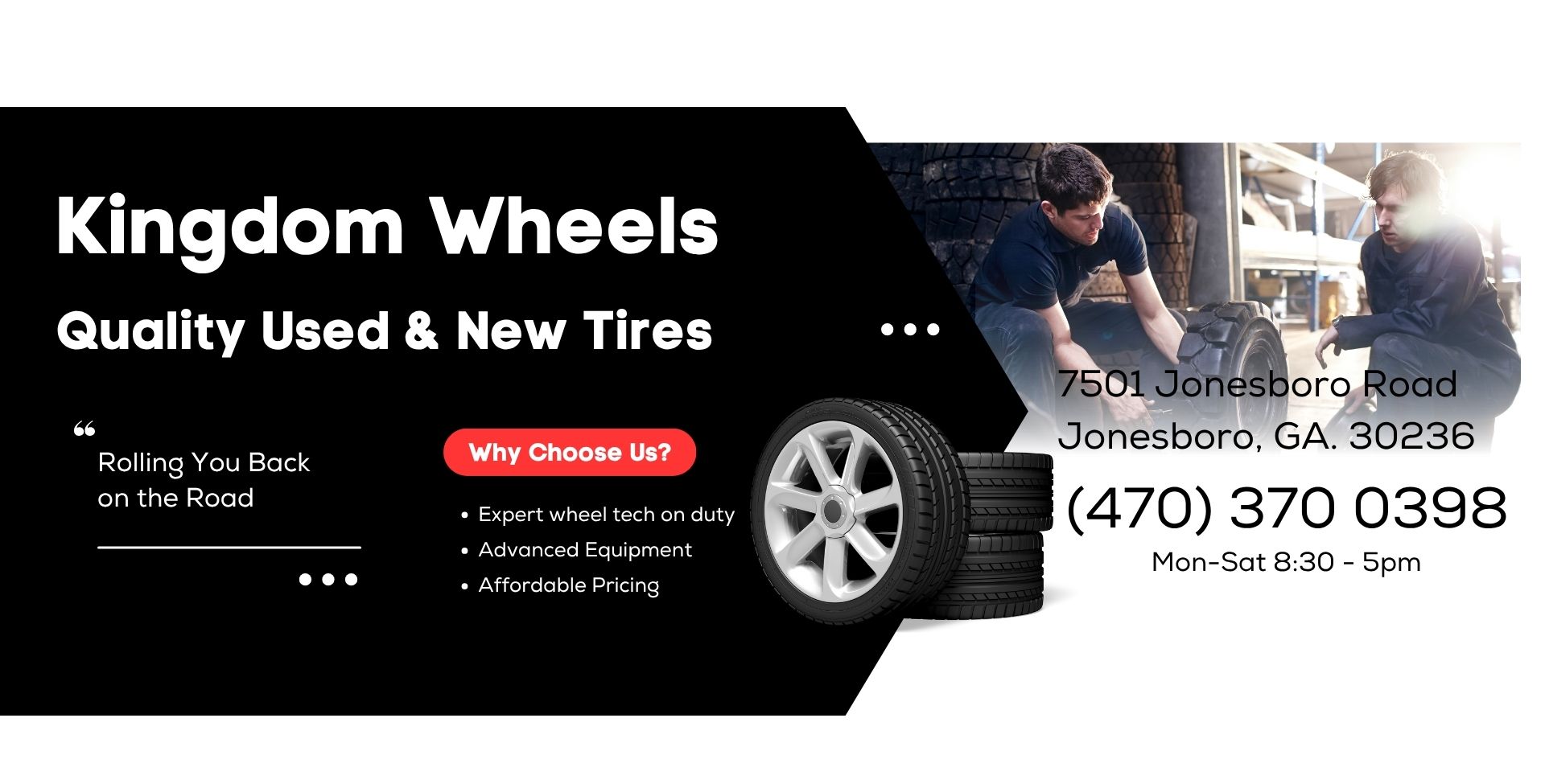 Kingdom Tires Desktop Slider